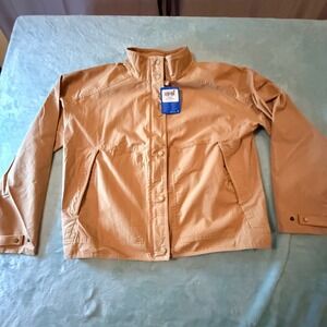 Columbia Sage Lake Jacket Women L Tan Lightweight Full Zip Casual Outerwear NWT
